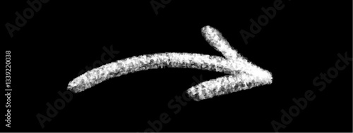 Arrow grunge vector .Arrow grunge white vector. Arrow grunge chalk vector	
