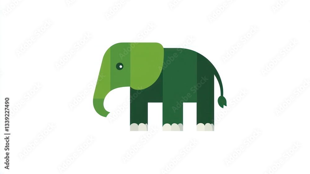 Fototapeta premium Cute Elephant Illustration