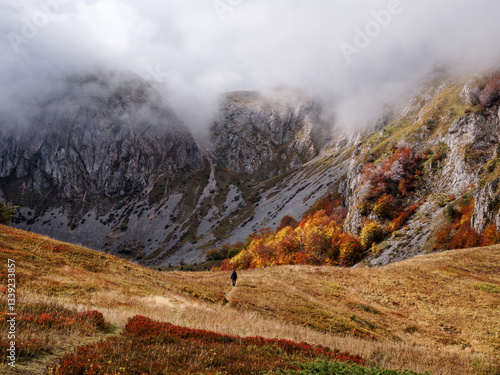 Mountain landscape in autumn