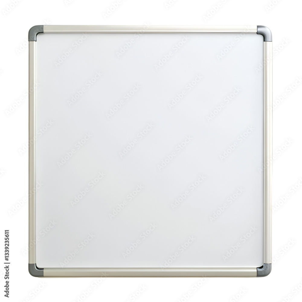 White board isolated on transparent background White board isolated on transparent background