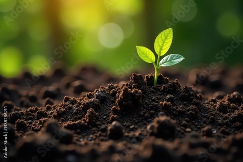 Dark, loose topsoil rich in organic matter, pale subsoil visible , ground, rich soil, healthy soil