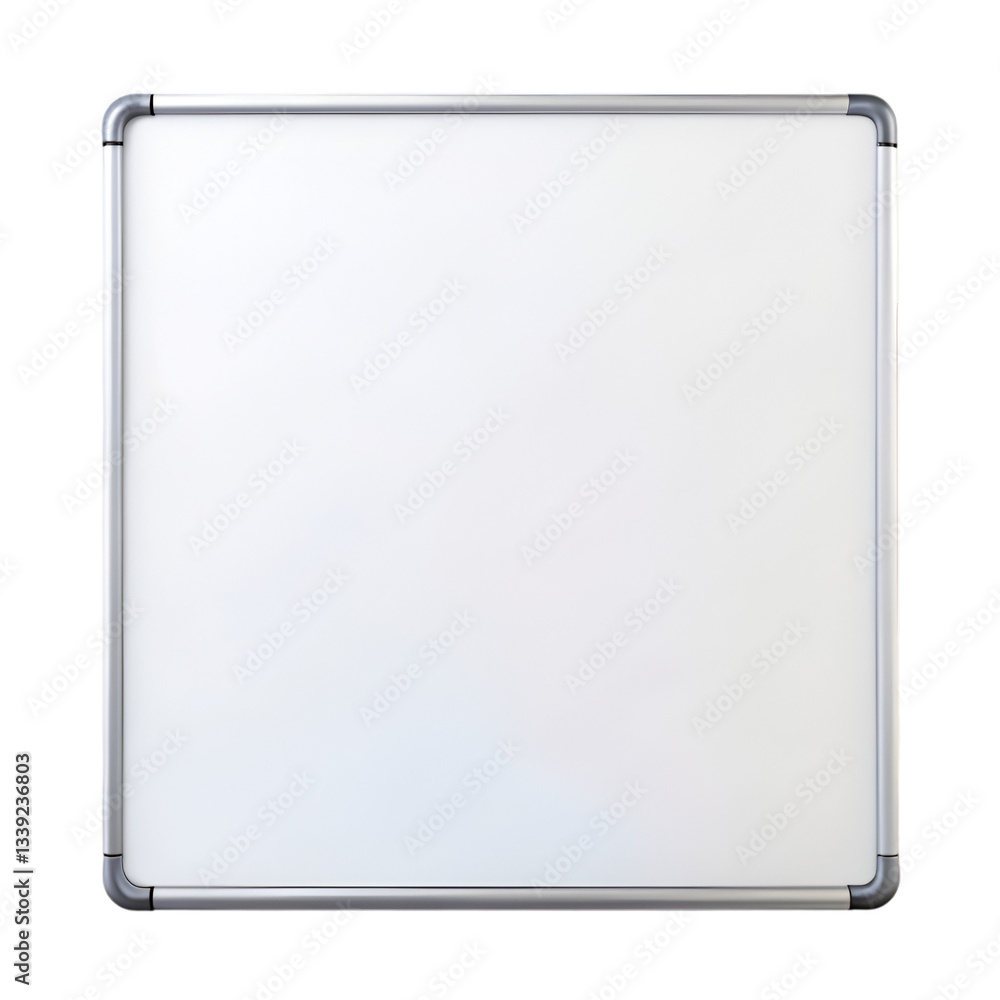 White board isolated on transparent background White board isolated on transparent background