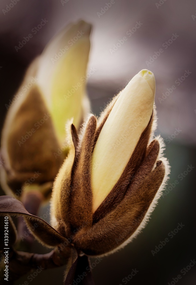 Spring blooming time of magnolia