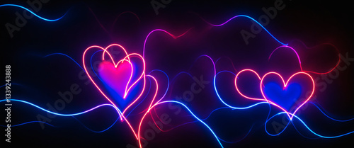 blurred red heart shape Abs...