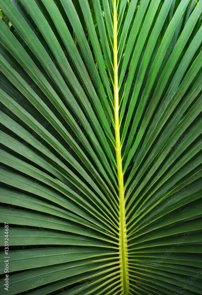 Obraz premium palm leaf texture natural tropical green leaf close up background