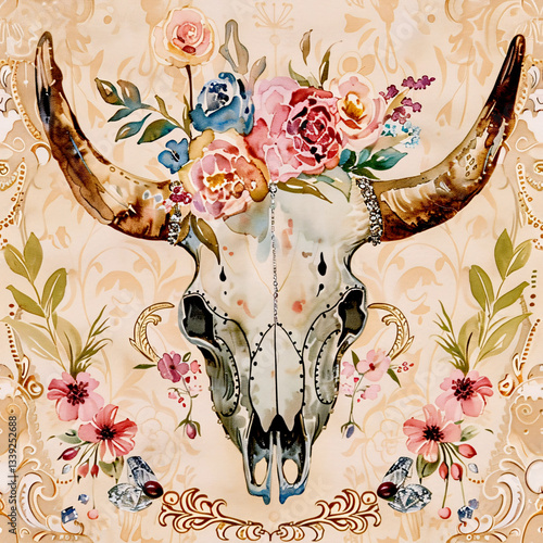 Seamless pattern digital paper