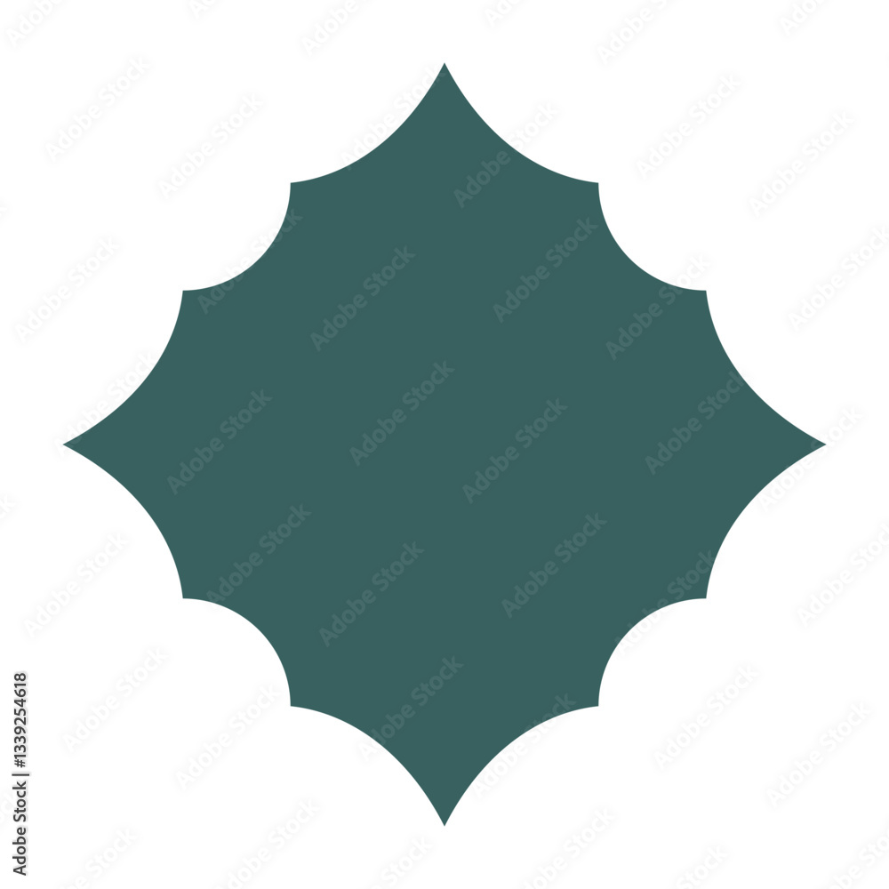 Islamic geometric shapes and ornamental frame icon Islamic geometric shapes and ornamental frame icon