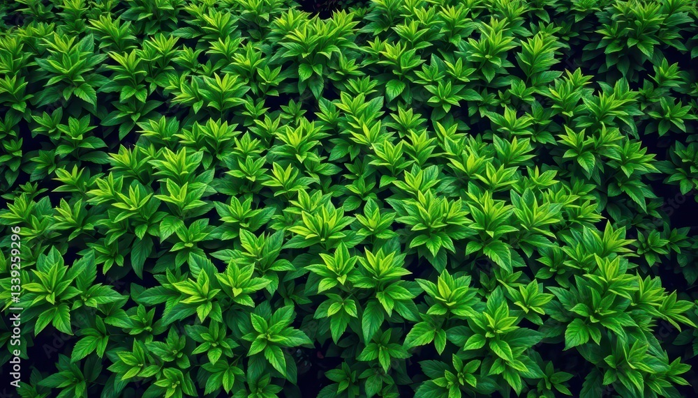 Lush green shrubbery, vibrant foliage, dense leaves, park, scenic Lush green shrubbery, vibrant foliage, dense leaves, park, scenic