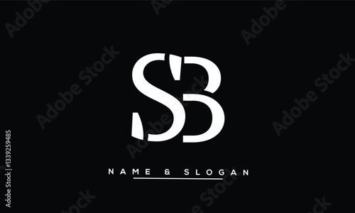SB, BS Abstract Letters Logo Monogram