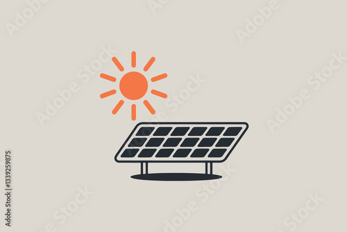 Solar panel, concept of solar energy and sustainability