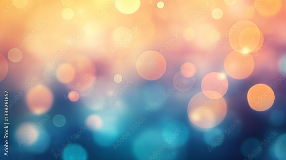 Blurred bokeh background with soft pastel colors and glowing lights Blurred bokeh background with soft pastel colors and glowing lights