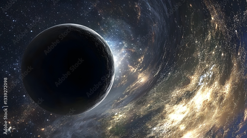 Naklejka premium planet in space