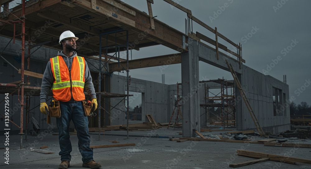 construction workers on construction site construction workers on construction site
