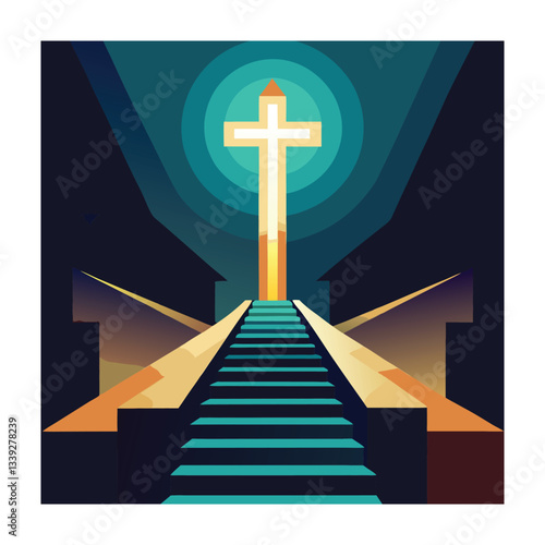 Ascension Day Concept Vector Illustration