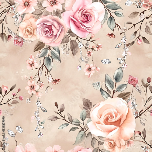 Seamless pattern digital paper