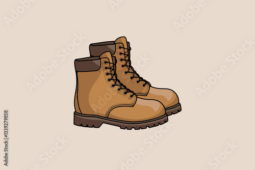 Work boots icon, labor day