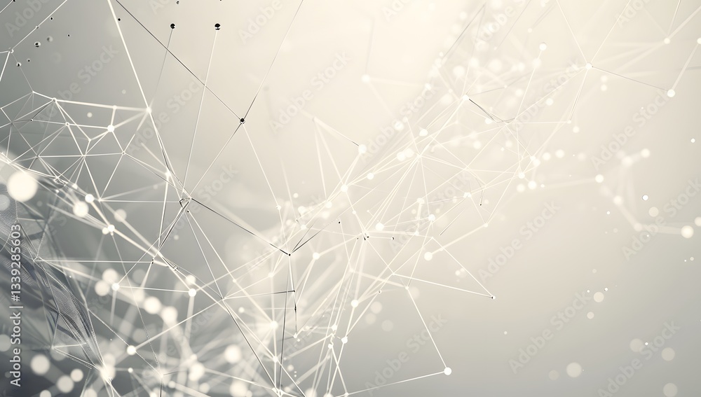Abstract Plexus Background - Futuristic Network Connection with Glowing Nodes and Lines Abstract Plexus Background - Futuristic Network Connection with Glowing Nodes and Lines