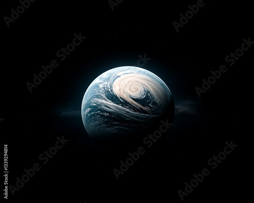 Alien Planet for Space Storm, Cosmic View.