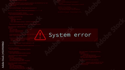Cyber security system error warning cyberattacks hacking hack