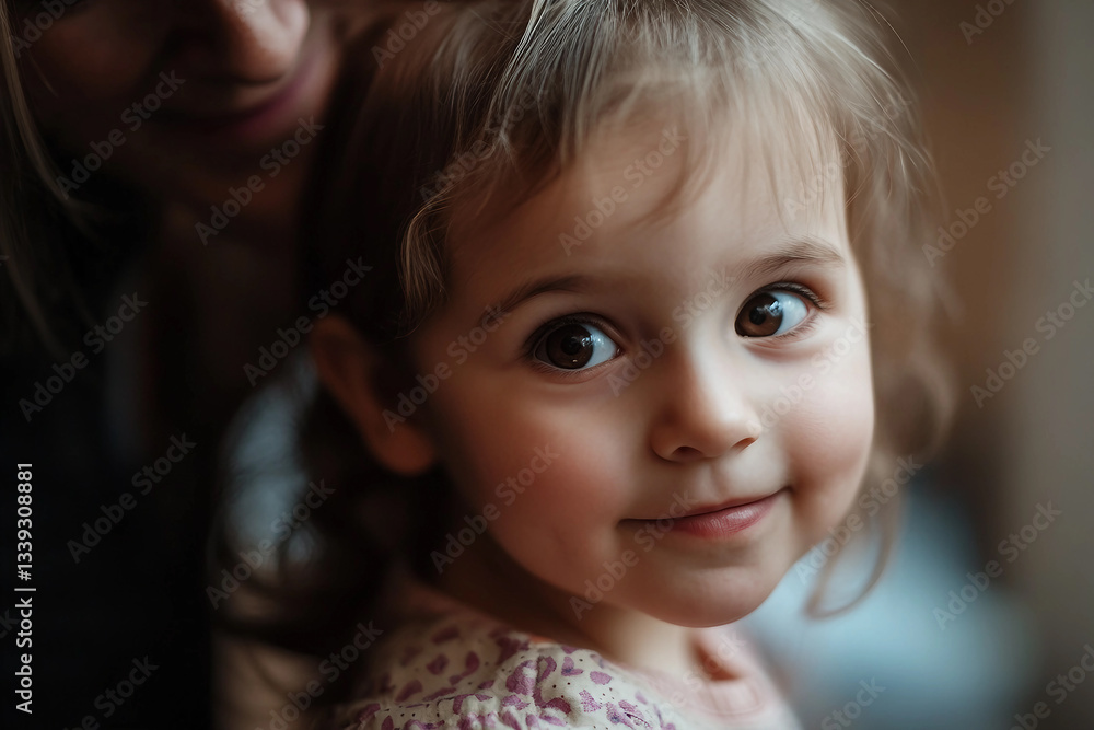 Portrait of Happy Child Laughing with Grandparent in Warm and Loving Family Moment, Generative AI Portrait of Happy Child Laughing with Grandparent in Warm and Loving Family Moment, Generative AI