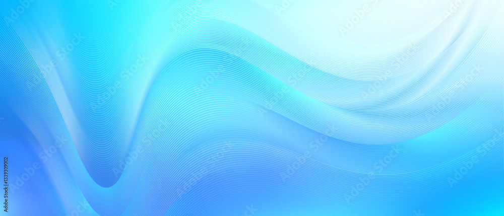 Obraz premium Smooth Blue Wave Abstract Background