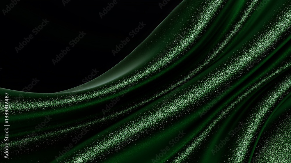 Obraz premium Dark Green Fabric Texture Background