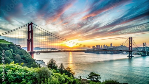 San Francisco Silhouette Photography: Golden Gate Bridge, City Skyline, Sunset, Alcatraz Island