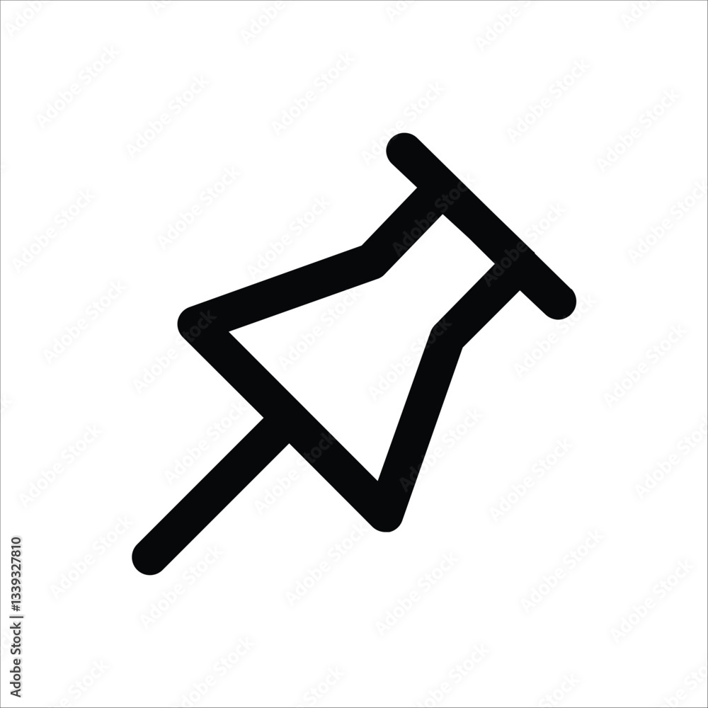 A simple illustration of a push pin, ideal for representing pinning, marking, or saving.
A simple illustration of a push pin, ideal for representing pinning, marking, or saving.