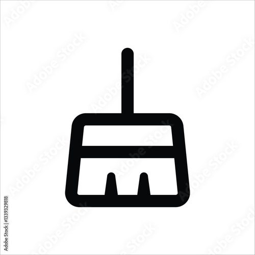 An icon representing cleaning or sweeping.