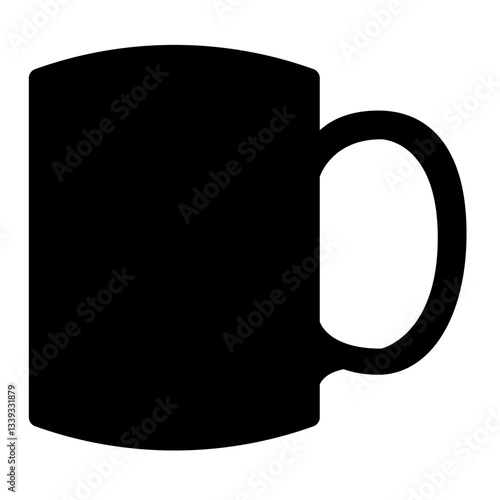 Icono silueta de taza de café