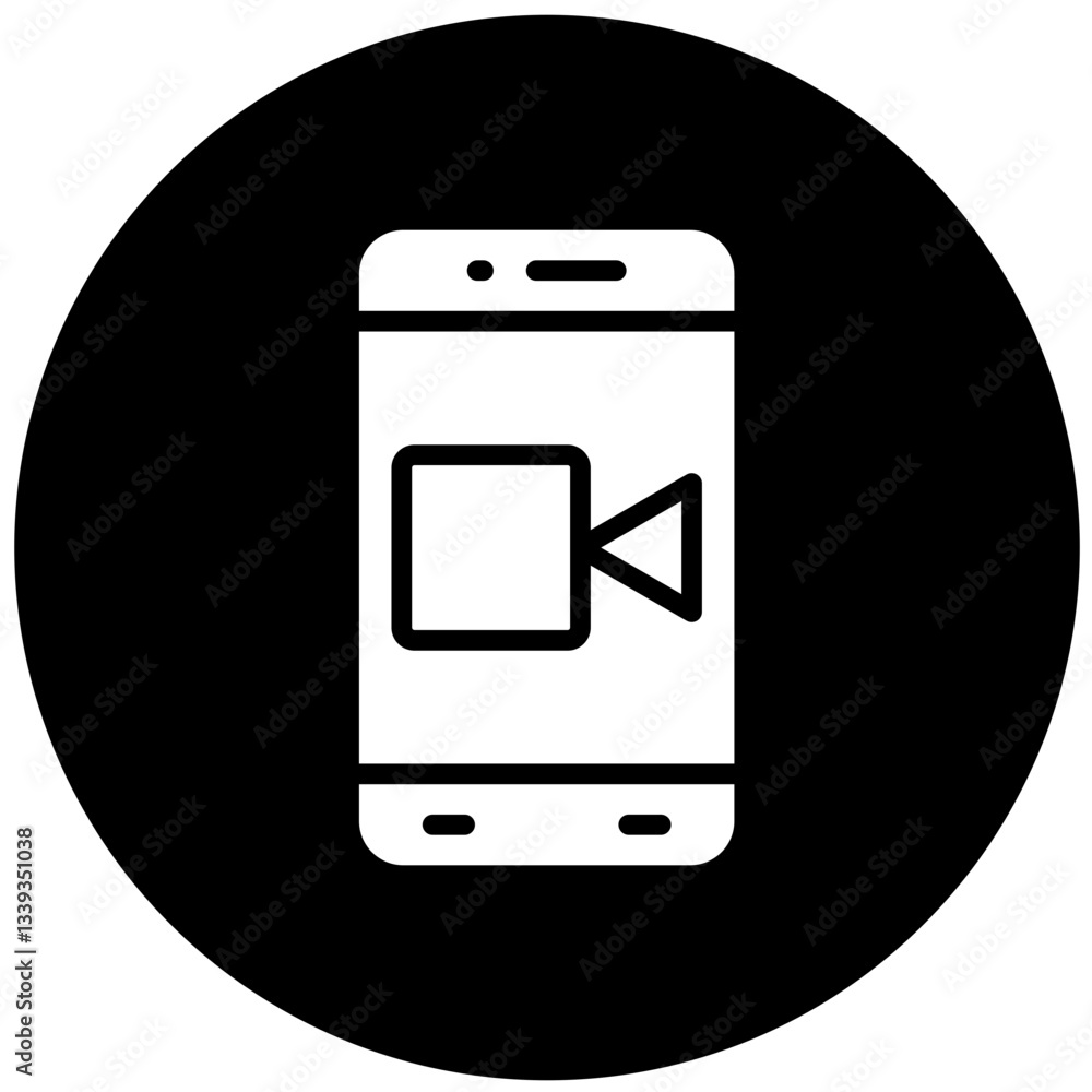 Vector Design Video Call Icon Style Vector Design Video Call Icon Style