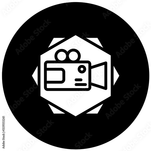 Vector Design Video Camera Icon Style