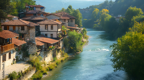 small village in the mountains
