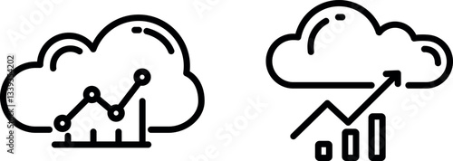 "Forecasting Icon – Predictive Analysis and Future Trends Symbol in Vector Style"