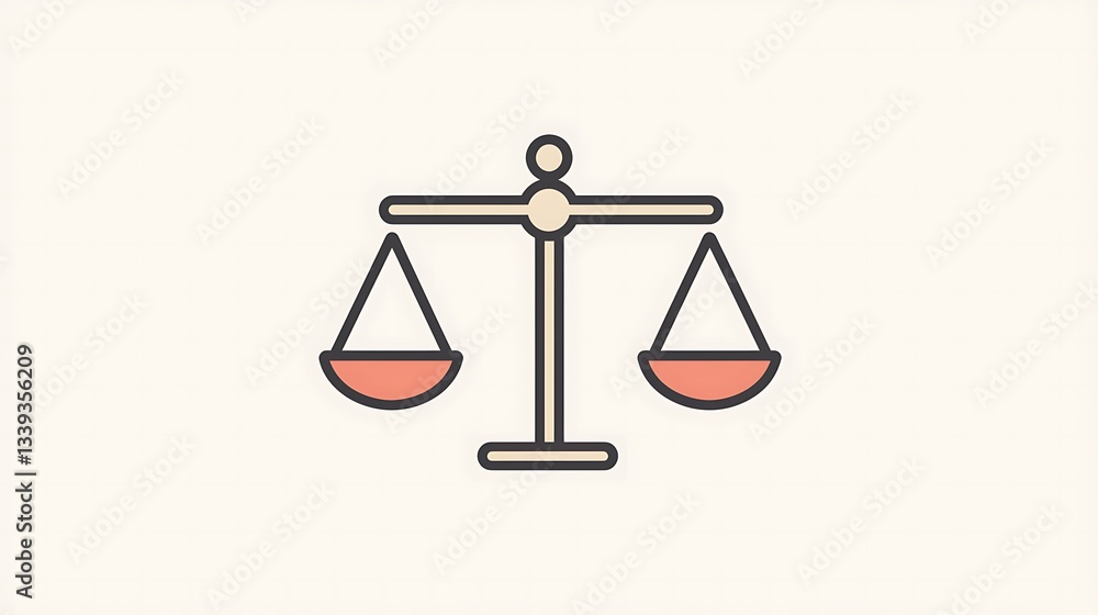 Justice scales icon Justice scales icon