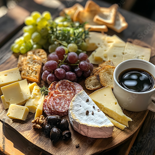 cheese and grapes