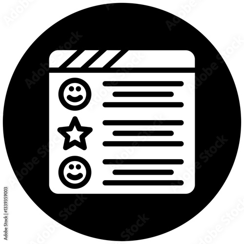 Vector Design Positive Review Icon Style