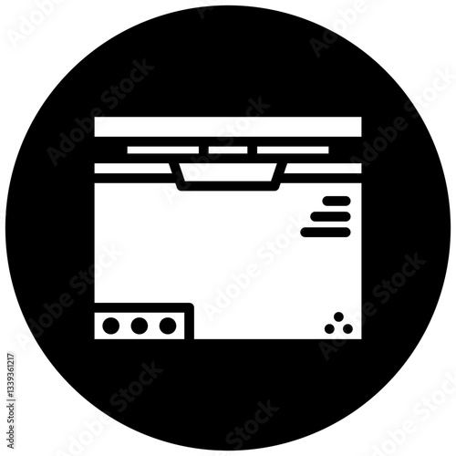 Vector Design Deep Freezer Icon Style