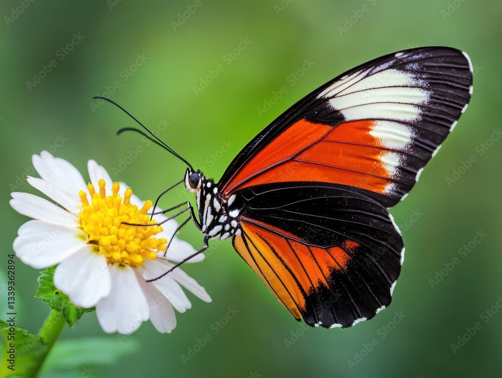Macro shot of a butterflys proboscis extracting nectar from a flower, showcasing pollination Macro shot of a butterflys proboscis extracting nectar from a flower, showcasing pollination