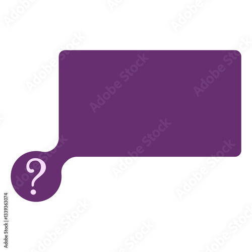 purple blank question box