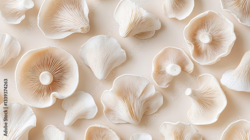 A soothing, earthy texture is created in this image through the elegant arrangement of pale, natural leaves, making it versatile for design purposes A soothing, earthy texture is created in this image through the elegant arrangement of pale, natural leaves, making it versatile for design purposes