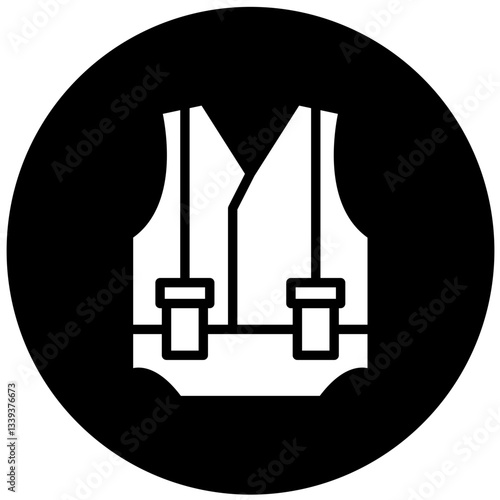 Safety Vest Vector Design Icon Style