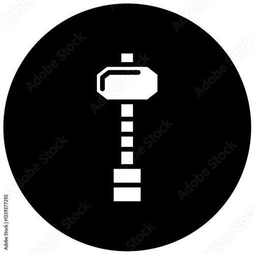 Sledgehammer Vector Design Icon Style