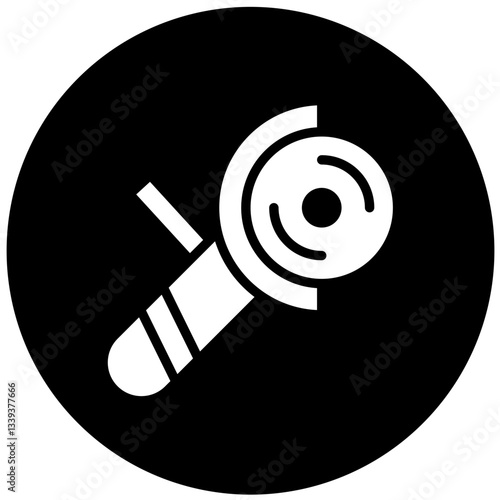 Angle Grinder Vector Design Icon Style