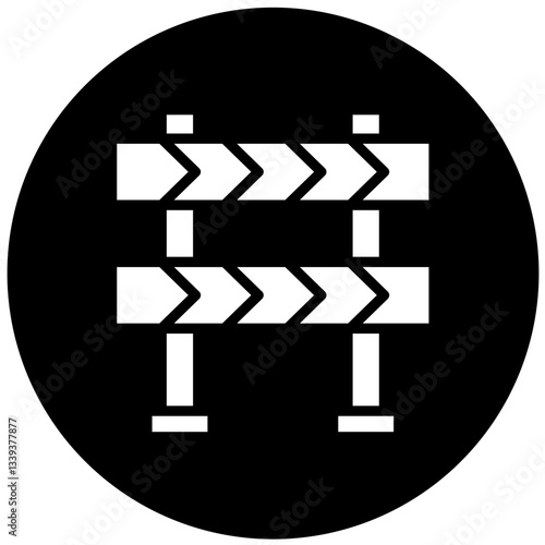 Construction Sign Vector Design Icon Style