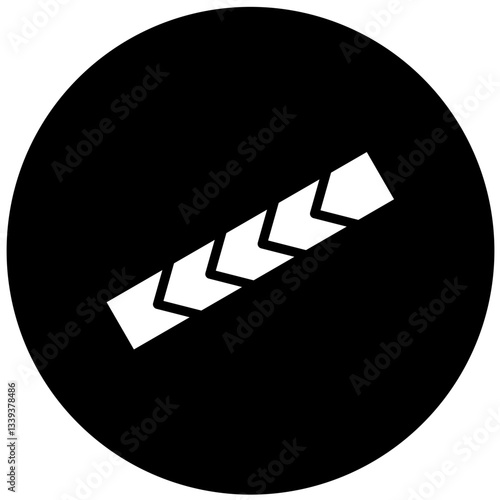 Barricade Tape Vector Design Icon Style