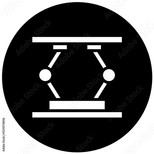 Hydraulic Jack Vector Design Icon Style