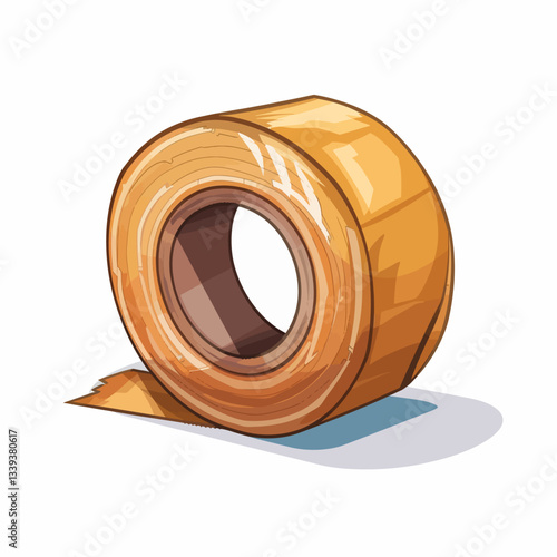 Masking tape isolated on white background 