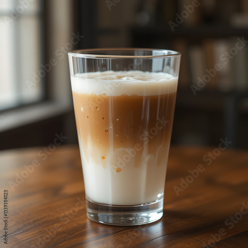 coffee latte in glass