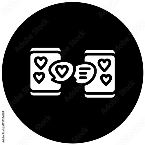 Online Dating Vector Design Icon Style